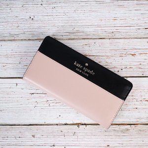 NWT Kate Spade Staci Colorblock Slim Bifold Wallet
